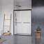 Porte de douche encadrée avec verre transparent l 48 po x H 76 po Ennis-101281846