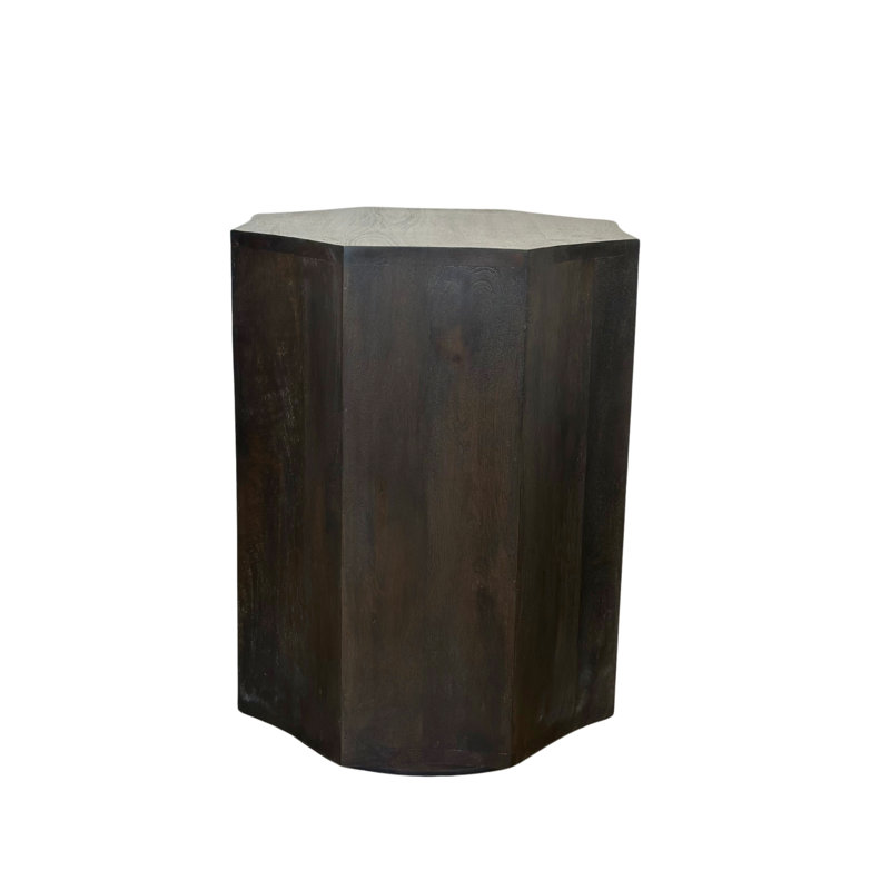 Table d'appoint Phoebe, Pierre brune