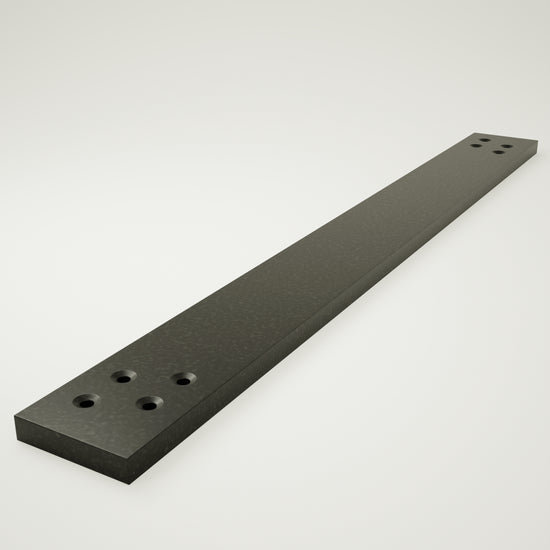 20 po x 2,5 po x 0,5 po Support pour poteau The Original, H 0,5 po x l 2,5 po x P 20 po