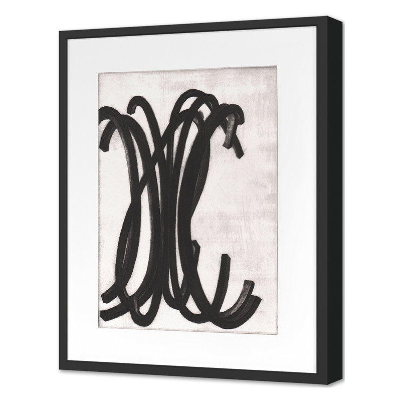 Bars Print by Perrin, Elvia, Black Single Picture Framed, 30'' H x 23'' W