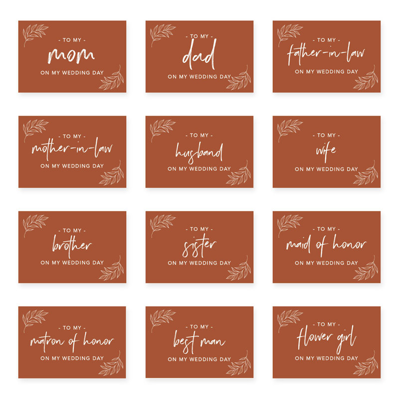 Carte de mariage ligne terre cuite