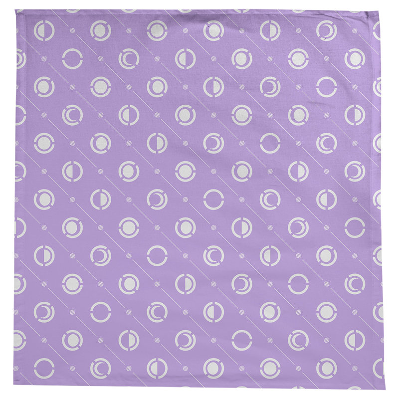 Nappe des phases de lune classiques, Mauve/blanc