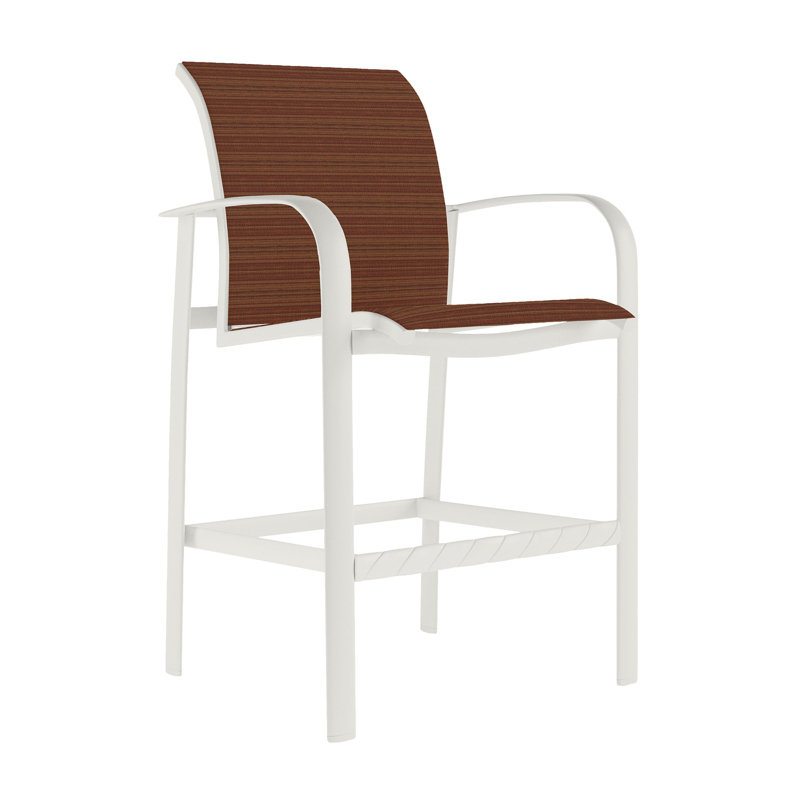 Laguna Beach Outdoor Bar Stool, Rincon, Shell
