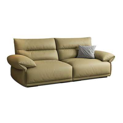 Causeuse-coussin modulaire verte 100% polyester