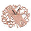 Horloge murale ronde moderne, autocollante 3D, décoration pour la maison, la chambre ou le bureau (#1)