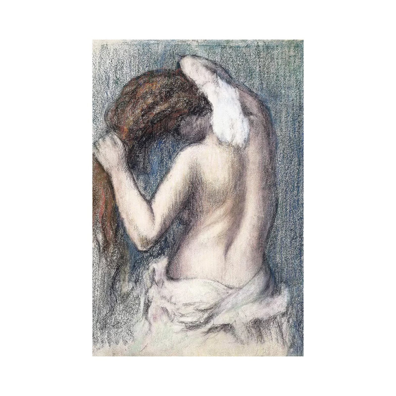 Woman Drying Herself, C.1906 by Edgar Degas - Wrapped Canvas Painting, 20.32 cm H x 30.48 cm W