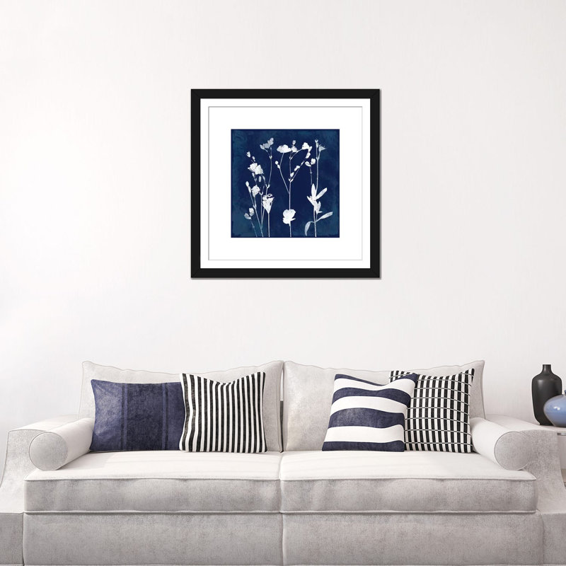 Impression sur toile, Papier d'art encadré noir, H 24 po x l 24 po x P 1 po