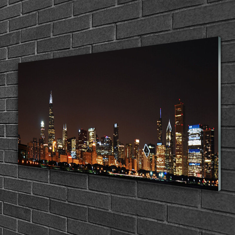 City Houses - Unframed Photograph on Glass