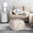 Dakota New Zealand Wool Square Pouf-896827797