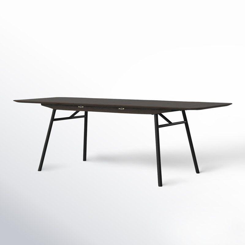 Soleil Extendable Metal Base Dining Table