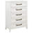 Denina 5-piece Queen Bedroom Set Distressed White-1151328302