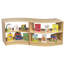 3 Compartment Manufactured Wood Shelving Unit