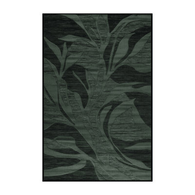 Tapis abstrait gris lavable à la machine