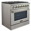 ProLine Range Hoods 36" 4.5 Cubic Feet Natural Gas Freestanding Convection Range