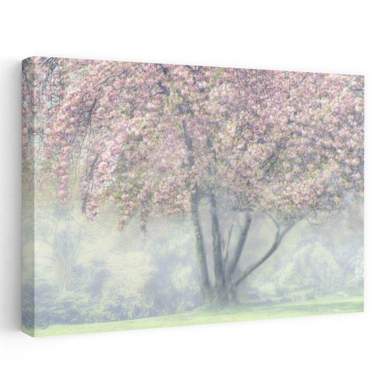 «Misty Cherry Blossoms Delicate Dreamy Ethereal», H 40 po x l 60 po