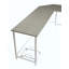 Bureau d'ordinateur en L avec construction durable et conception à bords biseautés pour les petites pièces