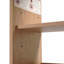 Meuble-lavabo de 15,75 po avec lavabo réversible en résine, armoire en panneau de fibres à densité moyenne, tablette réglable + porte à pousser, finition en mélamine grain de bois, porte réversible, style rustique