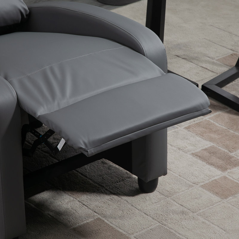 Ansley Recliner Armchair Massage Push Back Recliner Chair, Grey