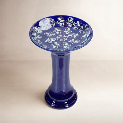 Manolete Ceramic Single Tier Birdbath
