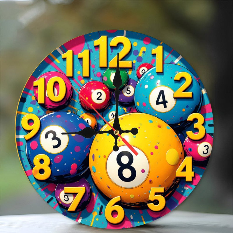 Ensemble de boules de billard colorées avec balles de jeu numérotées