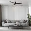 Ventilateur de plafond encastré noir à 3 pales de 60 po avec télécommande et sans lumière-87051151