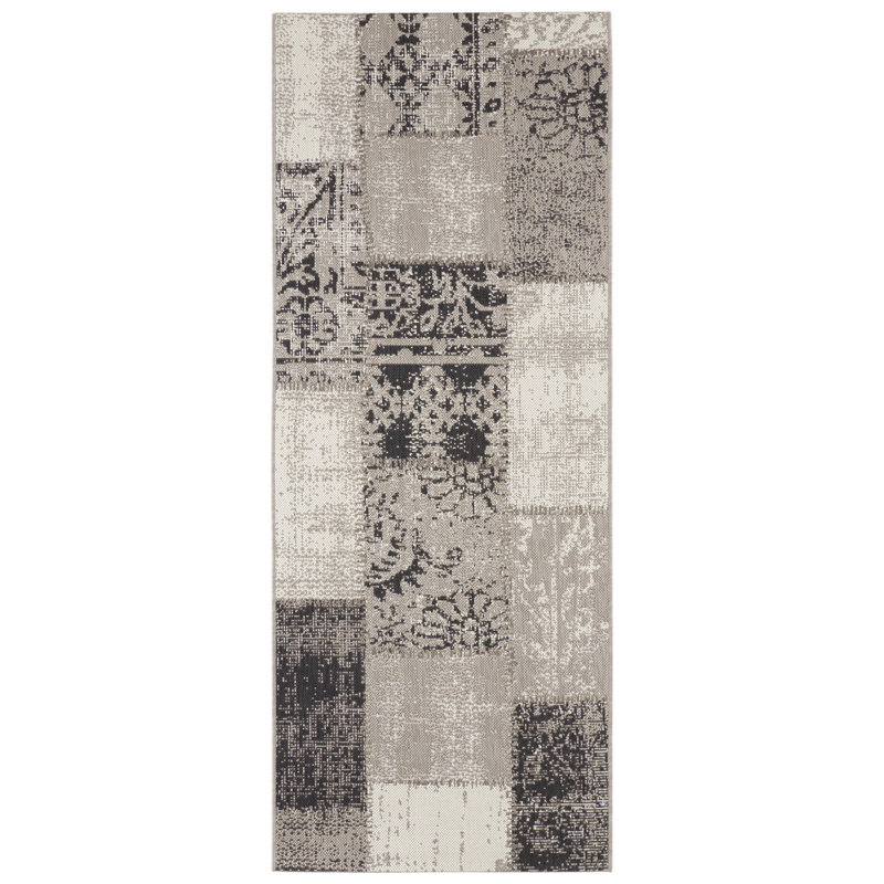 Beach Handwoven Taupe/Cream Rug, Runner 80 x 200cm