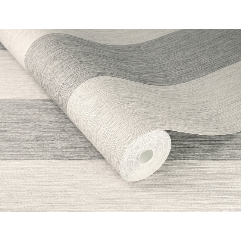 Papier peint simple à rayures élégantes, Gris