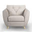 Marylin Upholstered Leather Armchair-550478301-550847769