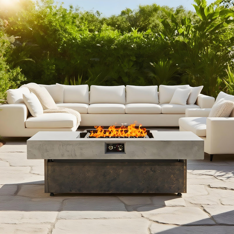 Foyers de table au propane avec trois options de hauteur pour l'extérieur, le patio, le balcon,