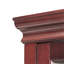 Vitrine 6 tablettes avec dossier en miroir et quincaillerie magnétique - Tablettes réglables en bois de cerisier-1990014774-1990014777