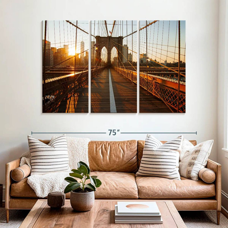 Radiant Brooklyn Bridge, H 42 po x l 65 po