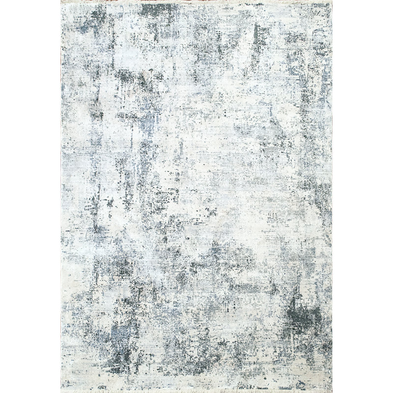 Matsuda Viscose Abstract Indoor Rug, Rectangle 7'8" x 10'7"