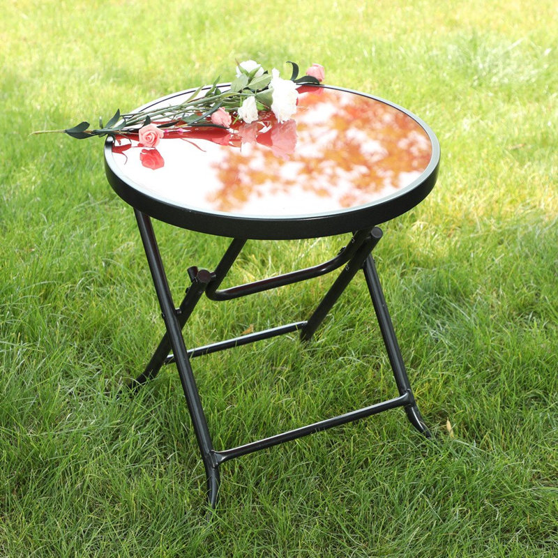 Table d’appoint pliante Rondo, Rouge