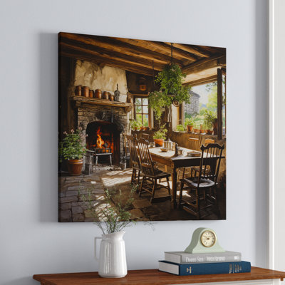 Angelisha Farmhouse Family Diner Pointillism - ferme, art mural