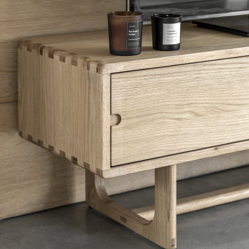 45 cm H Multimedia Storage, Natural