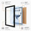 Whale and Label Minimalist - Framed Print-470616442-470616447