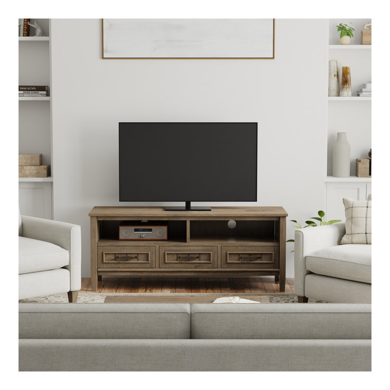 Lev - Meuble télé bas - Brun fumé