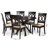 Hairo 6 - Person Pedestal Dining Set