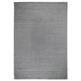 Metro-Velvet Geometric Area Rug in Blue