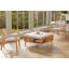 Table basse carrée en rotin avec rangement-98727763