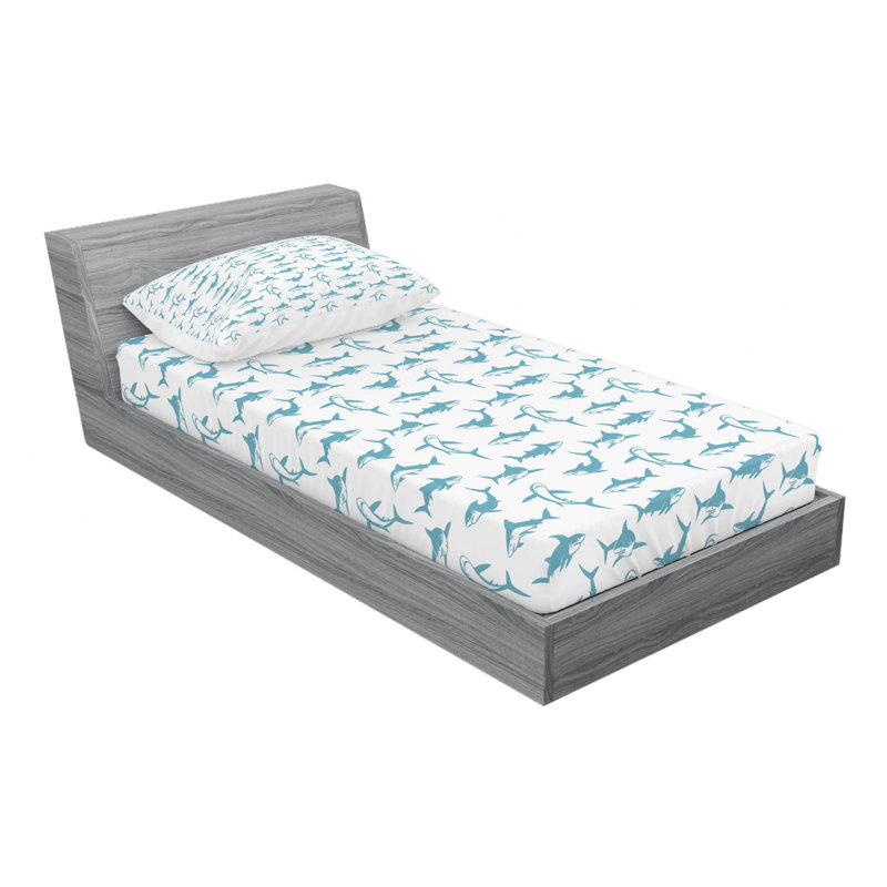Microfiber Sheet Set, Twin Sheet Set with Fitted Sheet