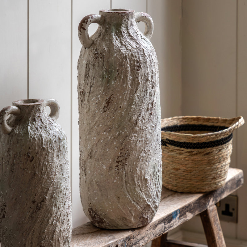 Metal Table Vase, 51 H x 25 W x 25 D cm