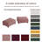 Upholstered Square Corduroy Ottoman-373930852