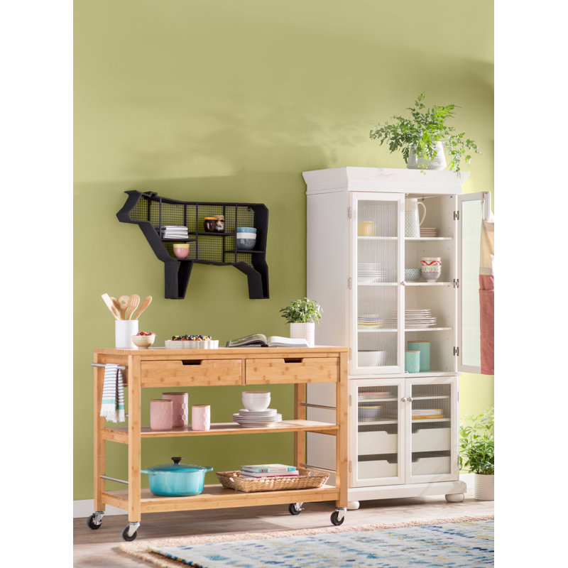 Jones Street Solid Wood Top Kitchen Island