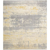 Contemporary One-of-a-Kind Rectangle 8'1" X 10'1" Hand Knotted Area Rug