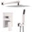 Brushed Nickel 12" Shower Head Wall Mount System - Natural Rainfall Duplication, Self-cleaning Release Gap Slot Gap, Compatible With American Standard Pipe Rain Mounted On In Mimicry, Exit, Conformity