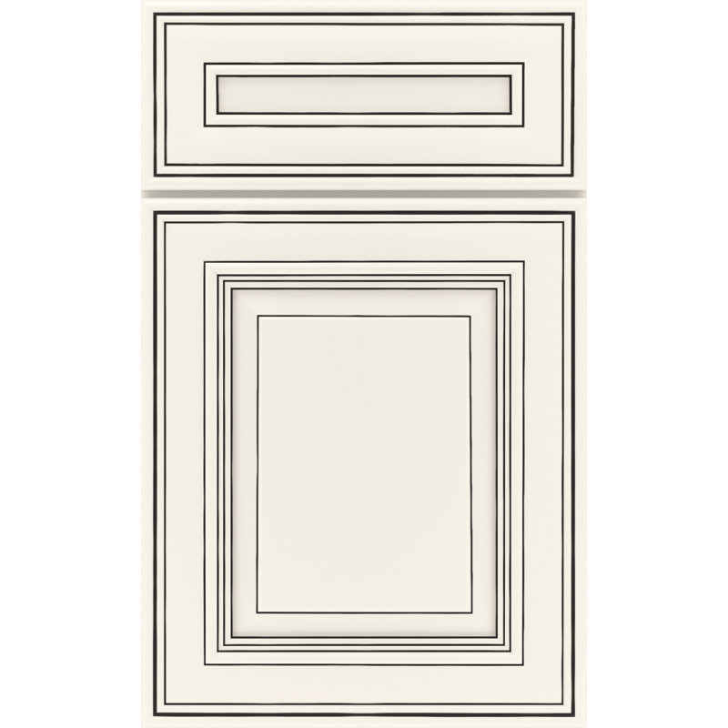 Dwelling Revely Door Sample, Maple, Chalk w/Onyx Glaze
