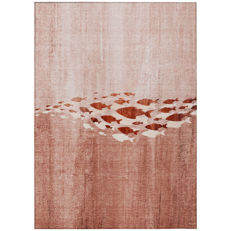 Tapis tissé à la machine HomeRoots