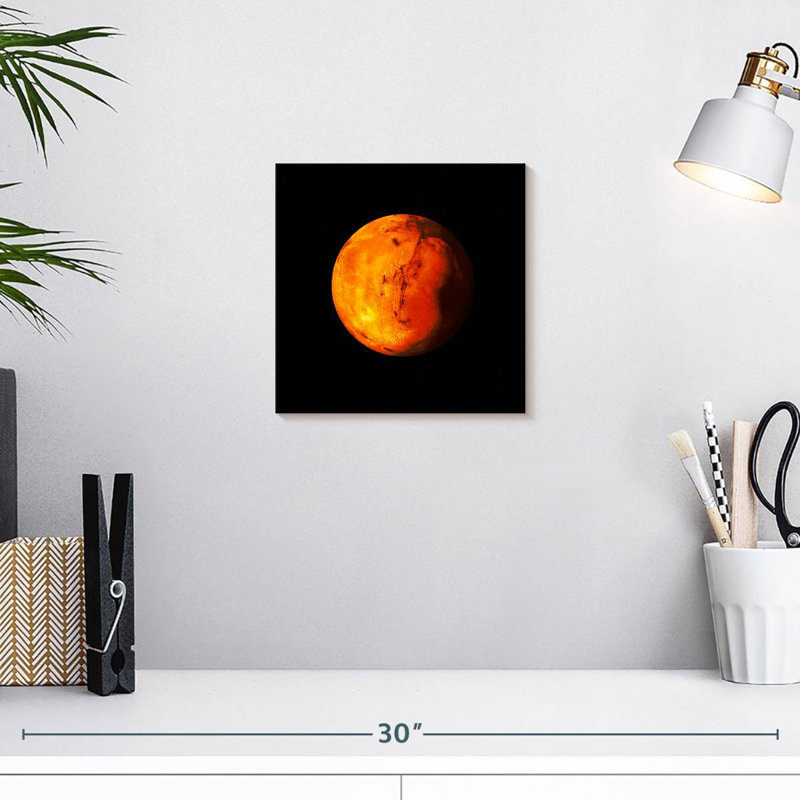 Oberle Mars Planet, 10" H x 10" W