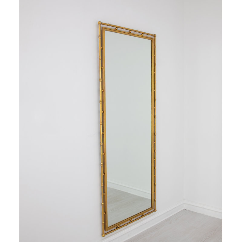 Jamison Rectangle Iron Mirror, Distressed Gold